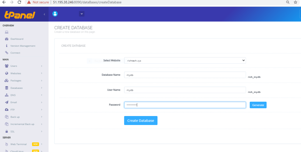 AZ Tpanel/Cyberpanel VPS setup Support
