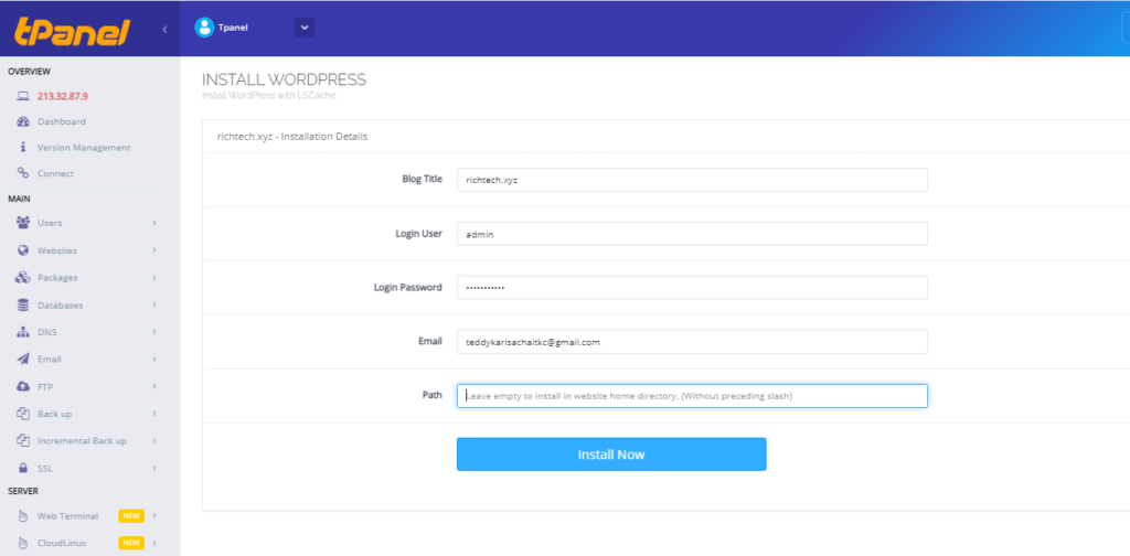 AZ Tpanel/Cyberpanel VPS setup Support