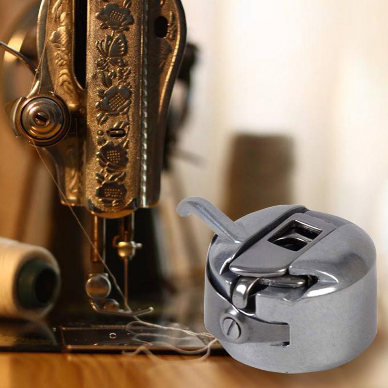 New Household Metal Sewing Machine Bobbin Case 1 Pc Silver Sewing