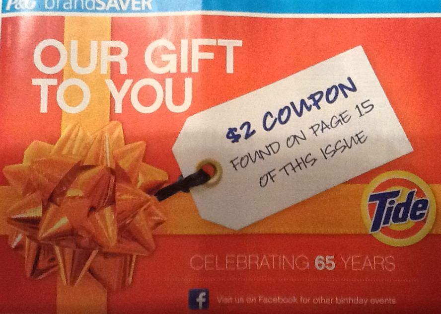 High Dollar Tide Coupon 2 in Yesterdays P&G!
