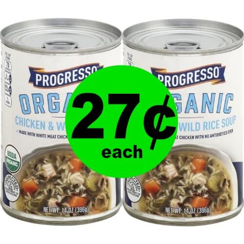 Print Now and Warm Up with 27¢ Progresso Organic Soup at Publix! (Ends