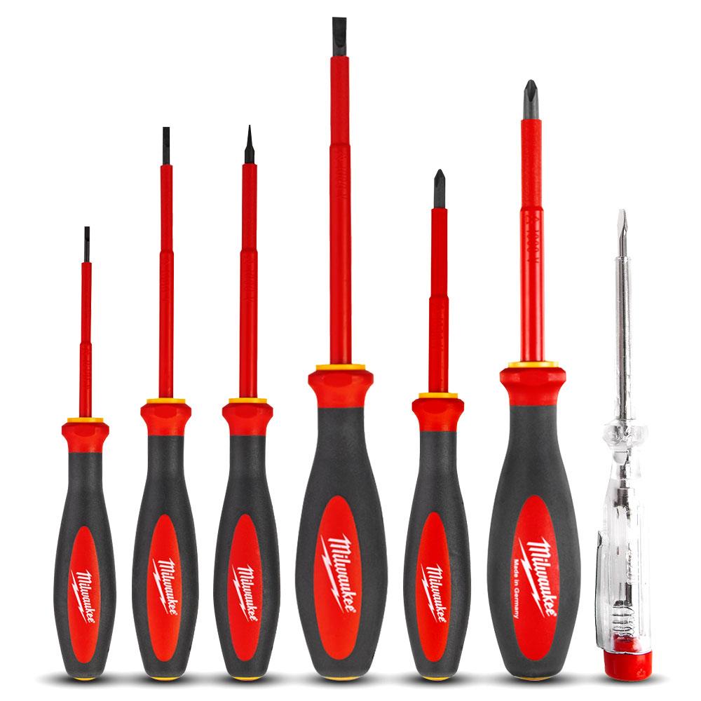 Milwaukee VDE Screwdriver Set (7pc) 4932464067 To True Quality