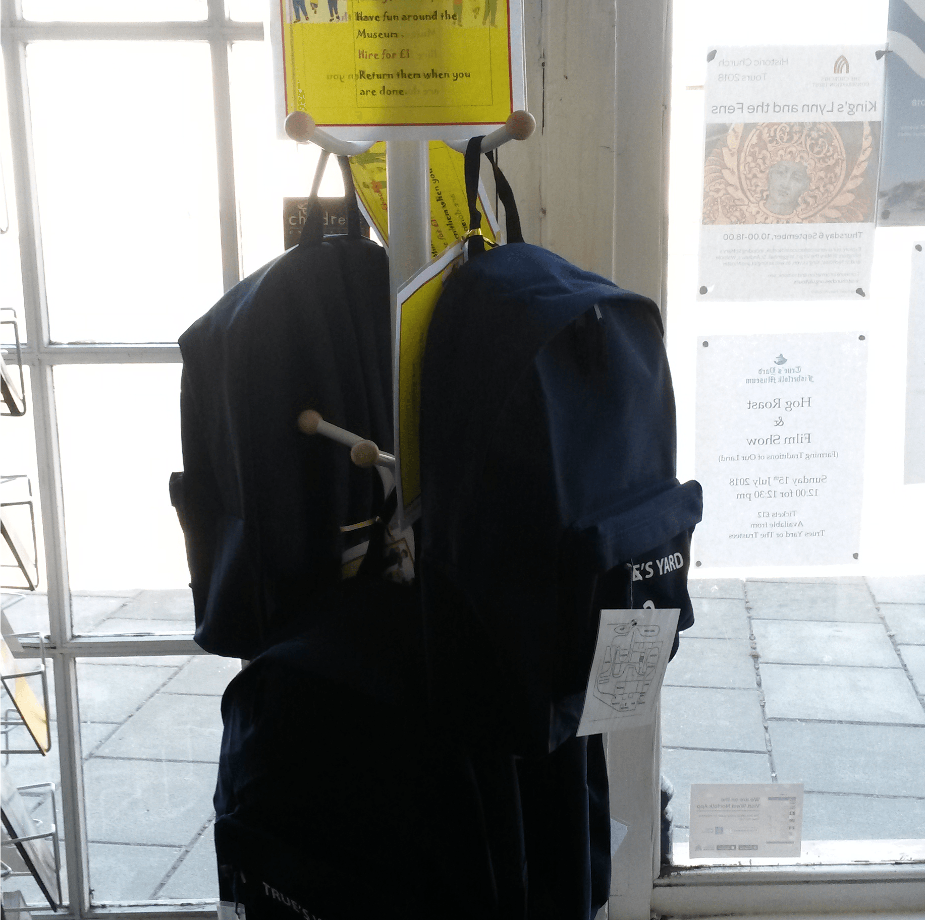 Brand New Museum Backpacks for Hire True's Yard