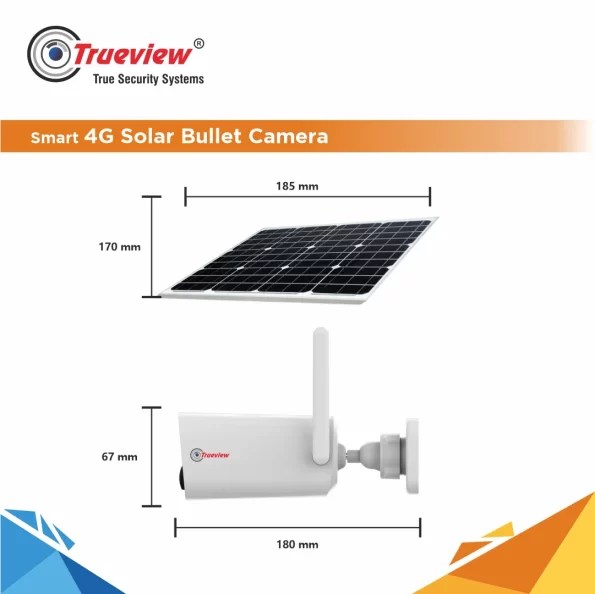 4MP Smart 4G Solar Bullet Camera Trueview