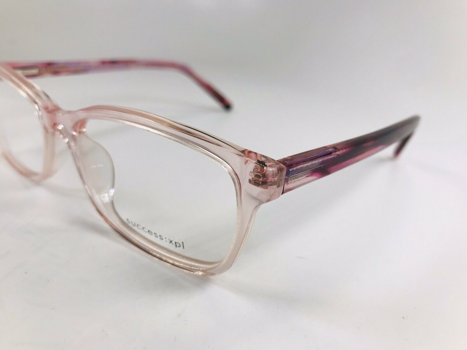 SUCCESS XPL Crystal Pink PEGGY Eyeglasses 52mm True View Optics