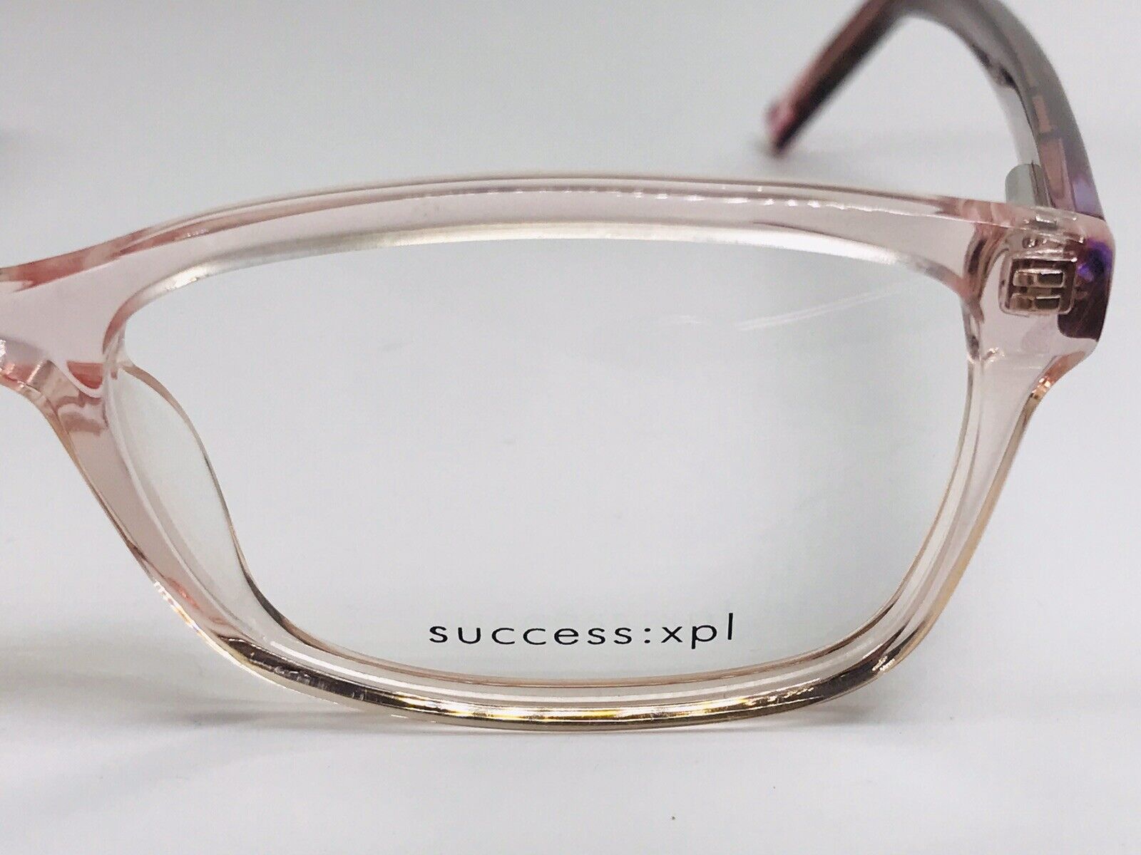 SUCCESS XPL Crystal Pink PEGGY Eyeglasses 52mm True View Optics