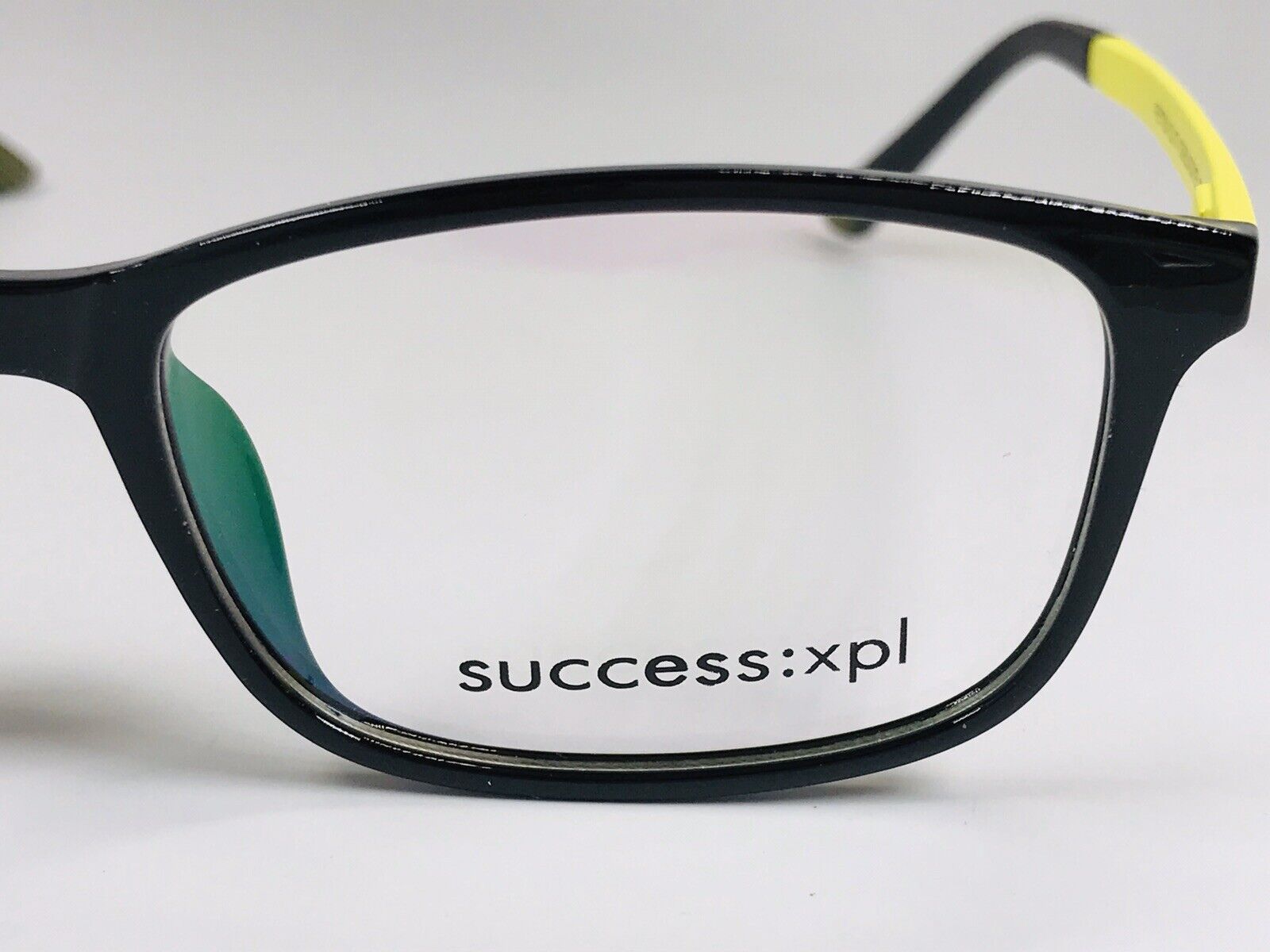 SUCCESS XPL Black & Yellow PEYTON Eyeglasses 52mm True View Optics