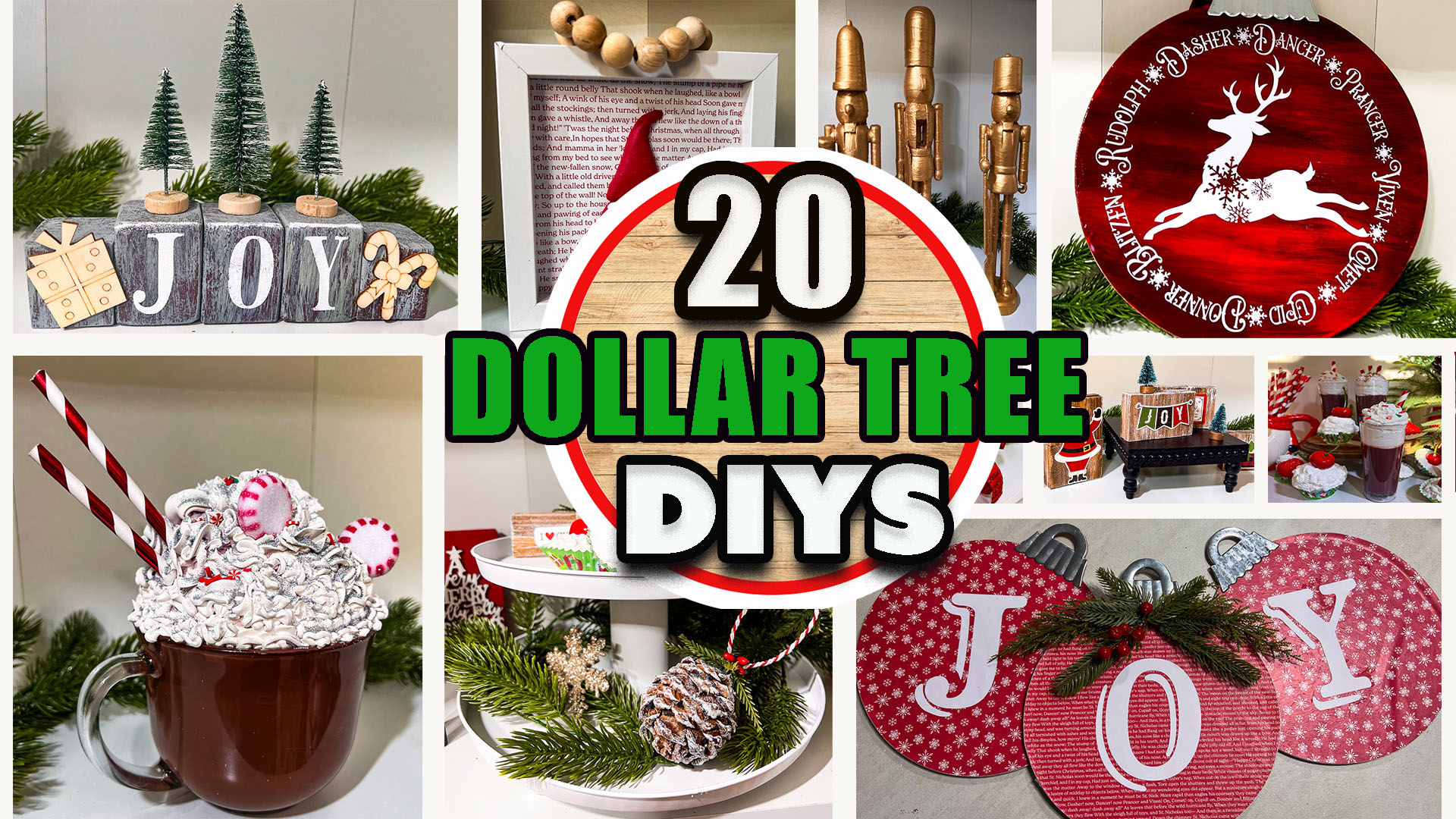 20 Brand New Dollar Tree Christmas Crafts True Whimsy