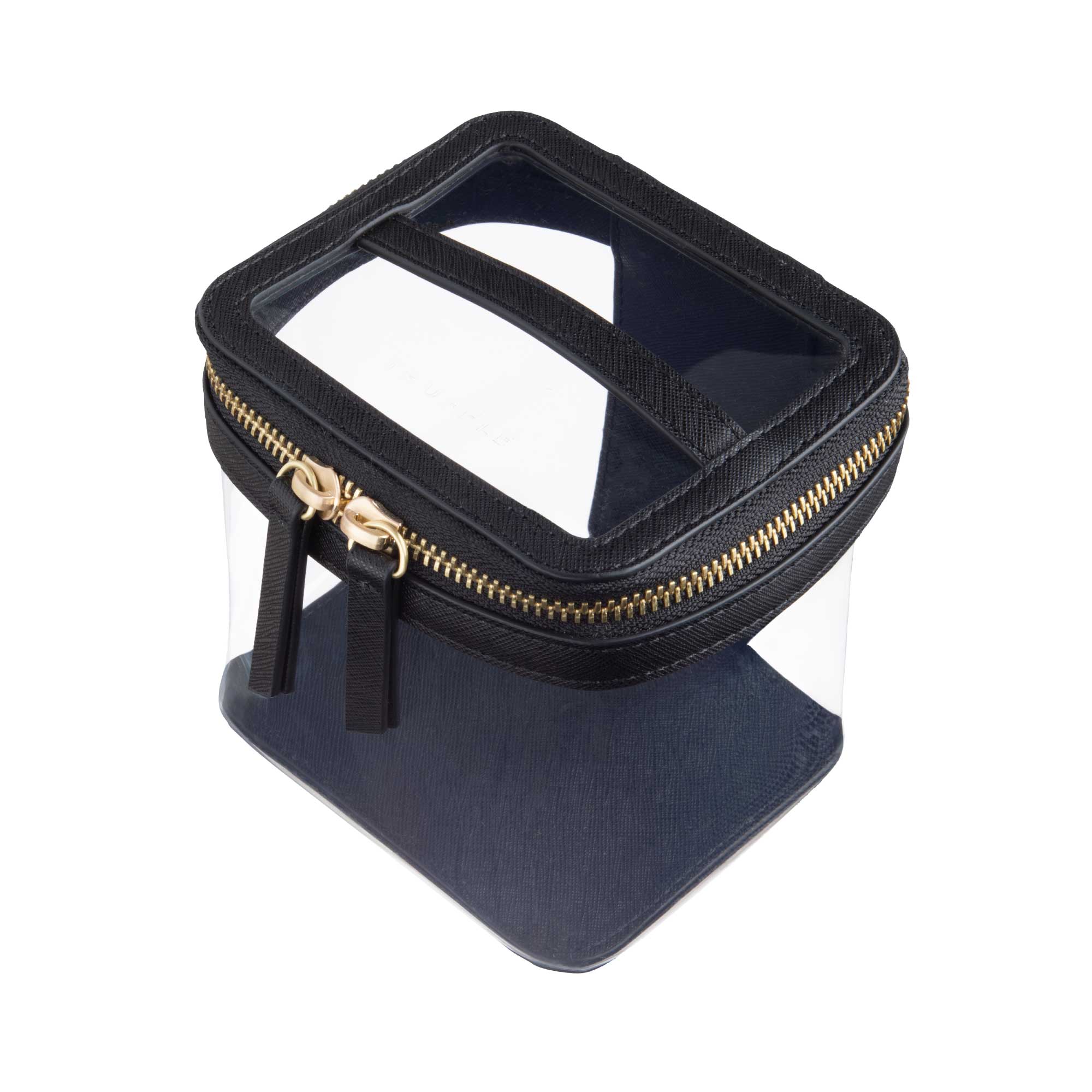 Clarity Mini Train Case Small Clear Train Case Truffle