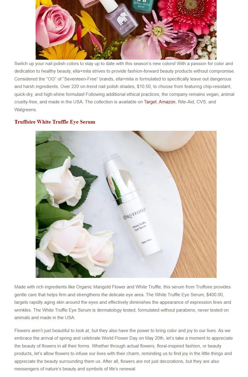 My Life On and Off the Guestlist Truffoire Gourmet Skincare