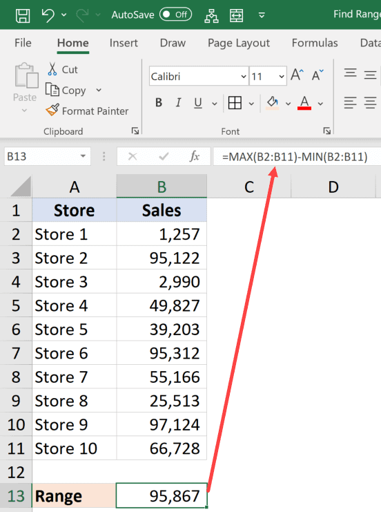 To calculate range in excel Word и Excel помощь в работе с программами