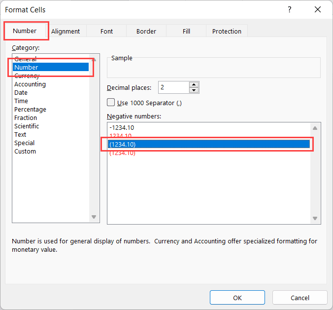 Show Negative Numbers in Parentheses (Brackets) in Excel (Easy Ways
