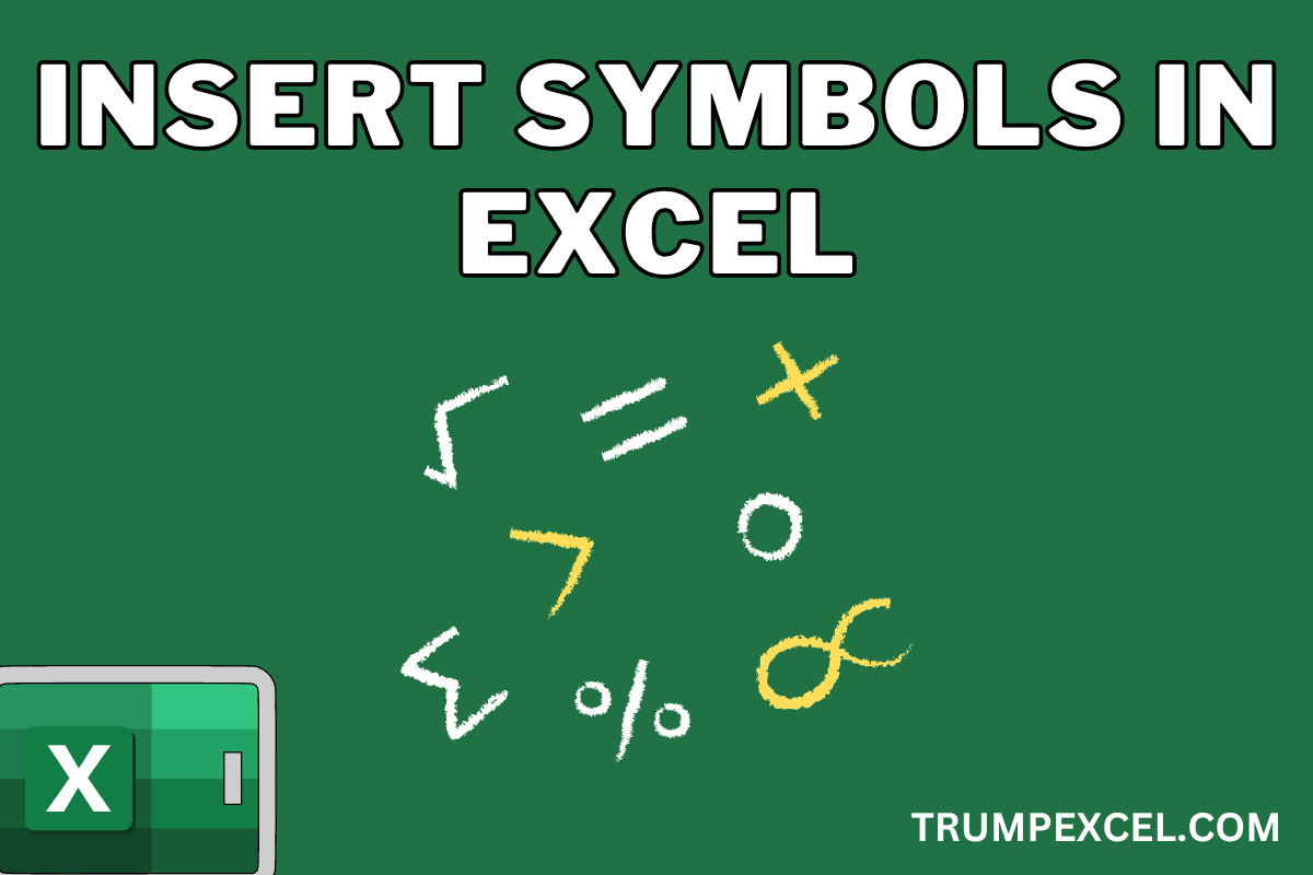How to Insert Symbols in Excel (5 Easy Ways)