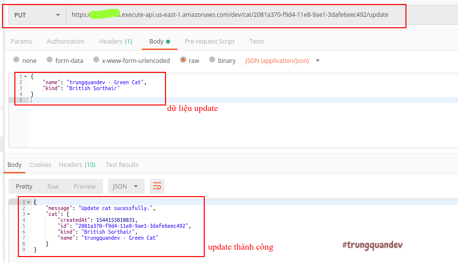 Dynamodb update item nodejs