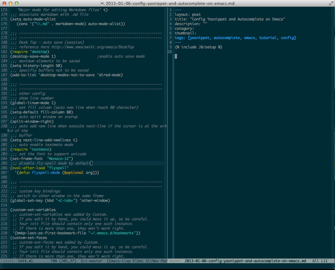 Config Yasnippet and on Emacs TruongTX Blog