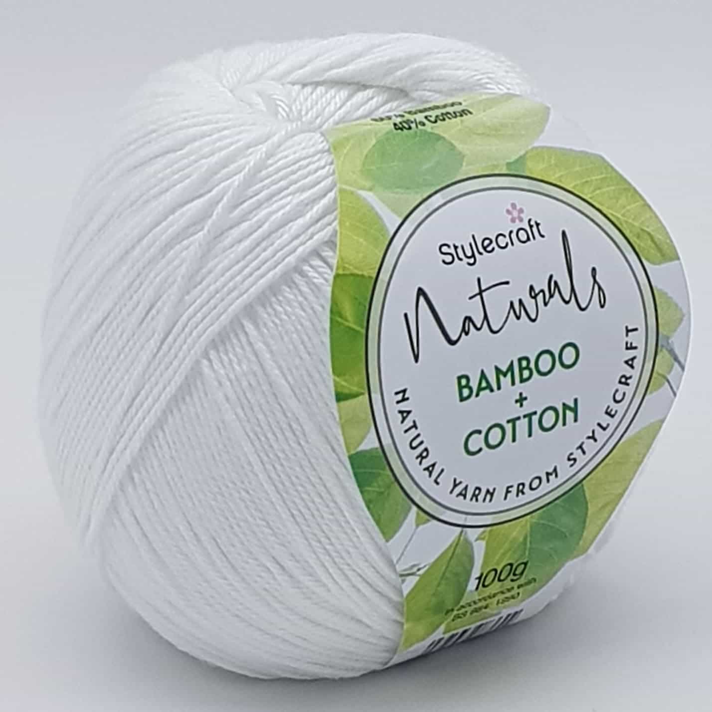 Stylecraft Naturals Bamboo+Cotton Chalk (7127) Truro Wool
