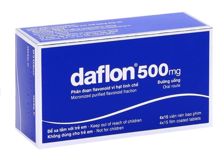Daflon 500mg treatment of hemorrhoids (02 boxes = 120 tablets) Good