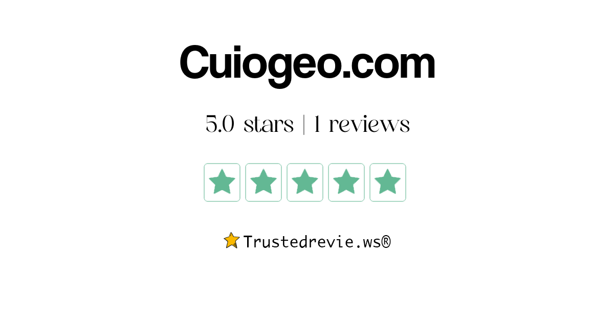 Cuiogeo.com Review: Legit or Scam? [2025 New Reviews]