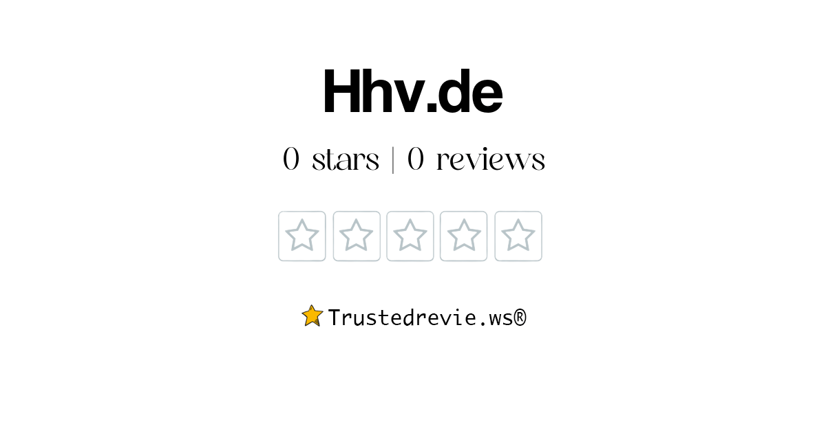 Hhv.de Review Legit or Scam? [2024 New Reviews]