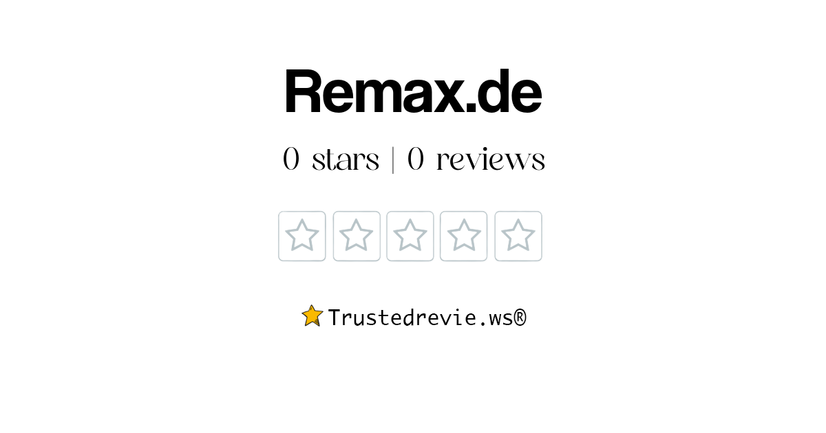 Remax.de Review Legit or Scam? [2024 New Reviews]