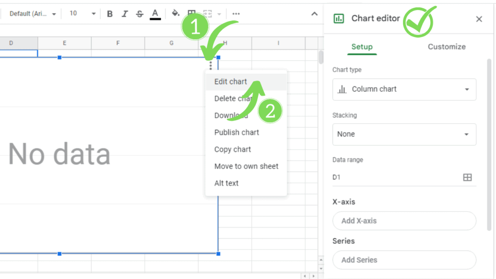 How to Add Axis Titles in Google Sheets 1 Step By Step