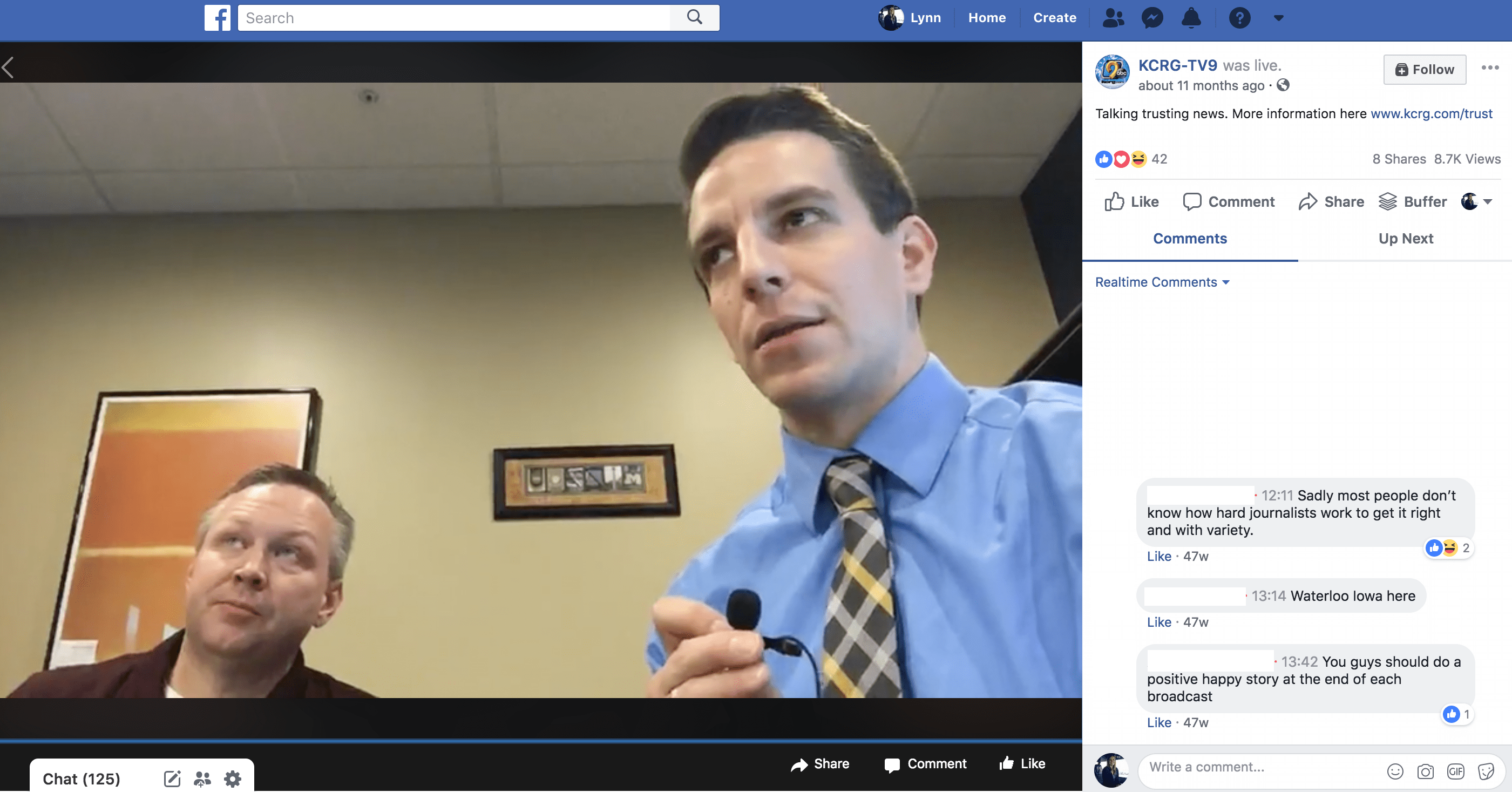 Explaining Journalism and Your News Values Through Facebook Live