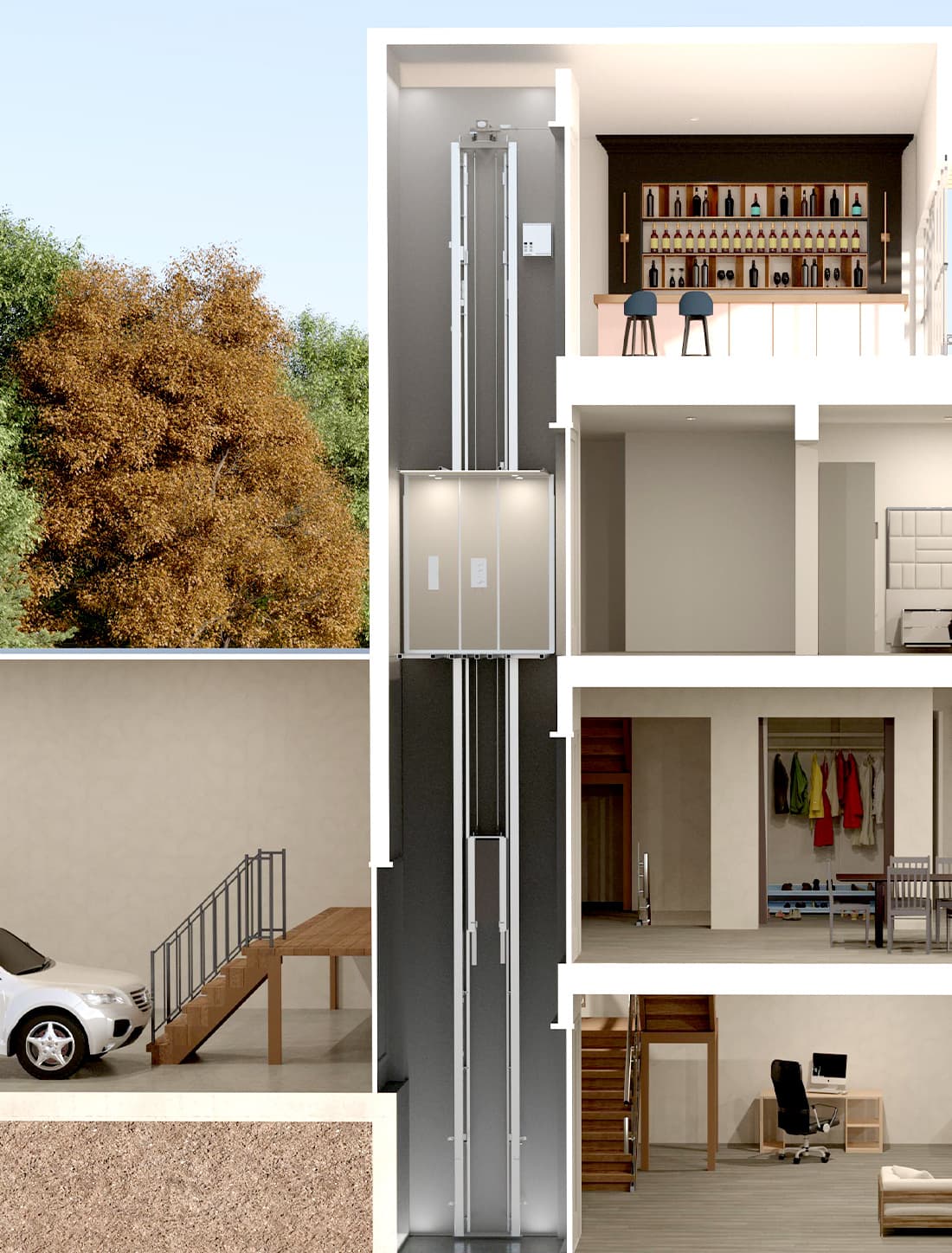 Residential Crystal Elevator RAM Elevators