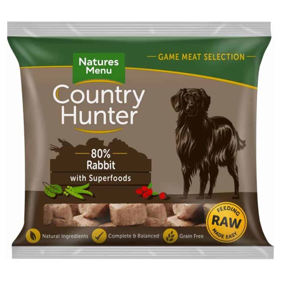 Natures Menu Raw Dog Food Country Hunter Rabbit Raw Nuggets 1kg Raw