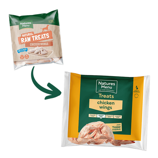 Natures Menu Raw Dog Food Chicken Wings 1kg Trusty Pet Supplies