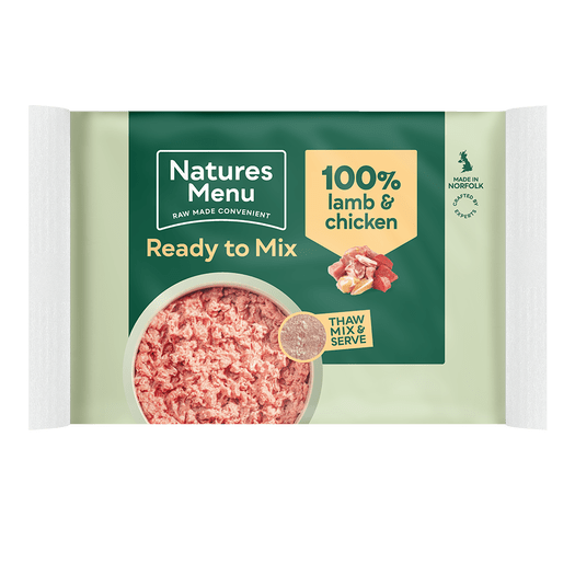 Natures Menu Raw Dog Food Lamb & Chicken Mince Blocks 400g Trusty