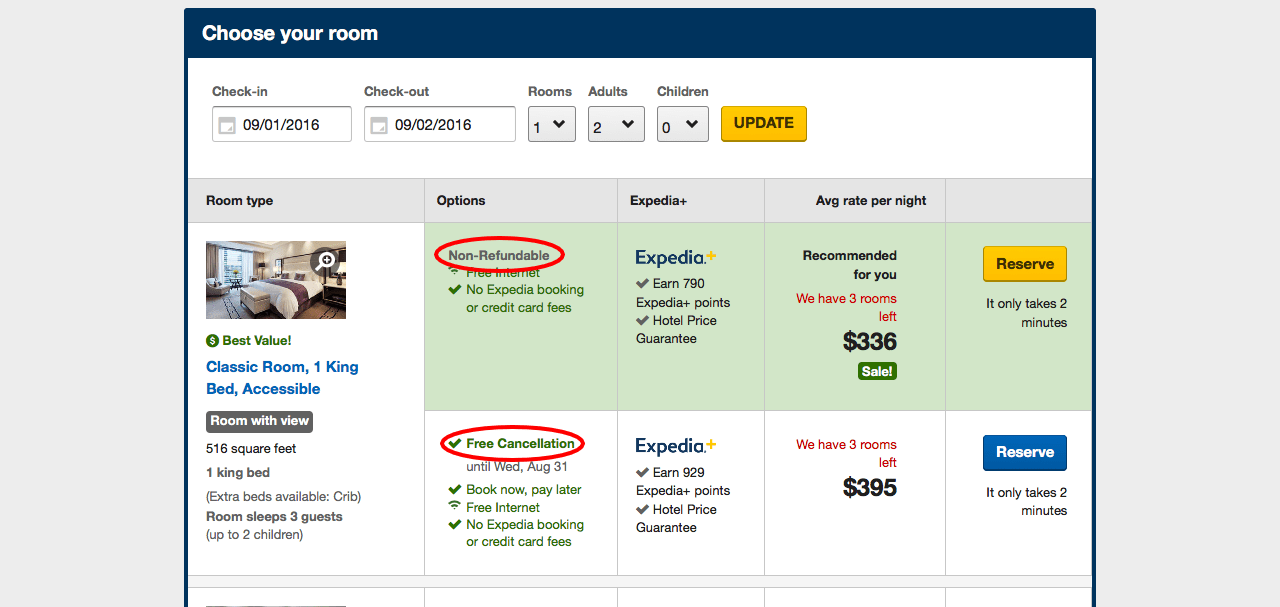 Expedia’s ‘Free Cancellation’