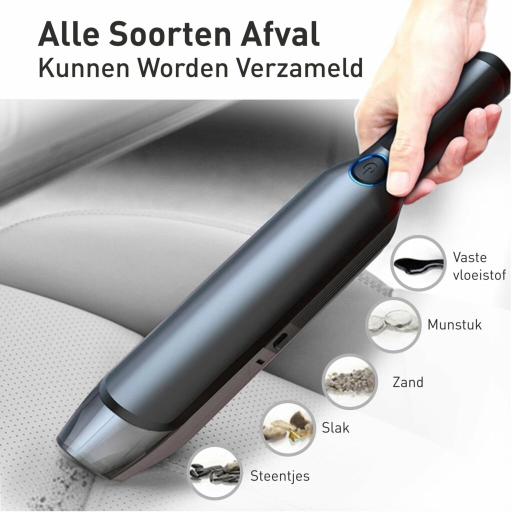 DuzzaFree Mini Car Vacuum Cleaner Cordless and Portable TruTronica