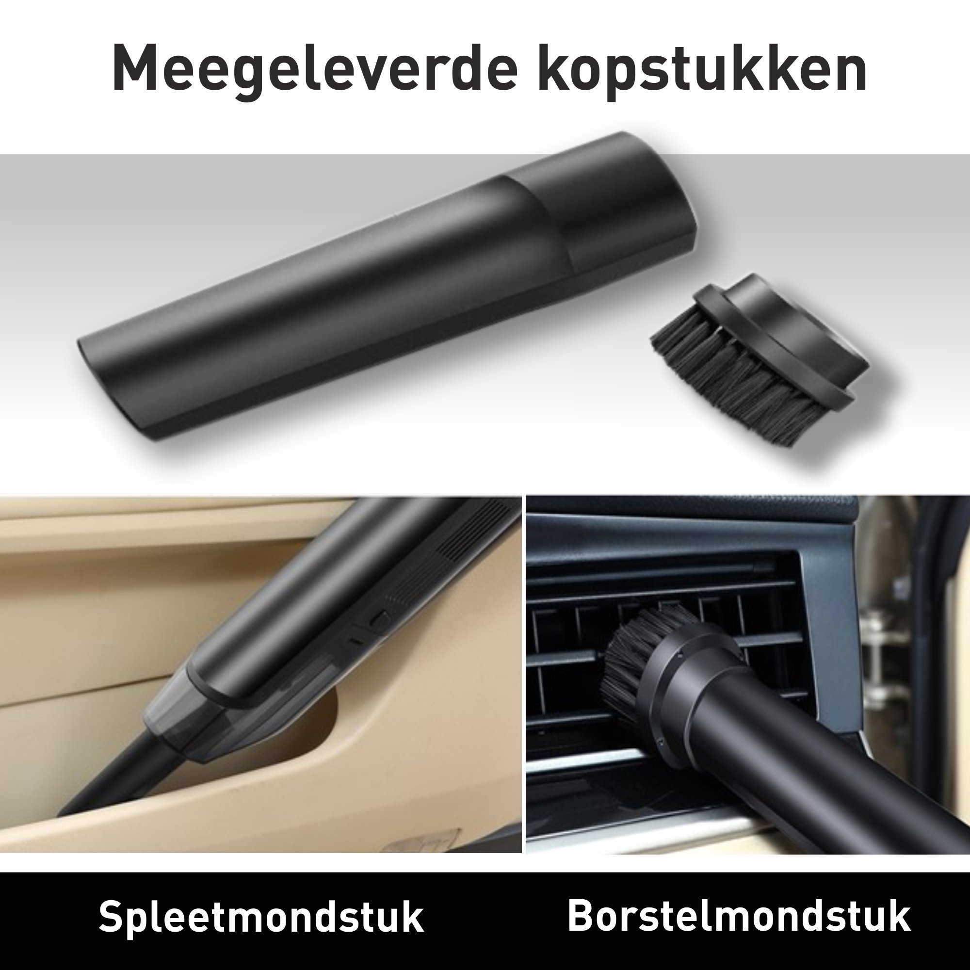 DuzzaFree Mini Car Vacuum Cleaner Cordless and Portable TruTronica