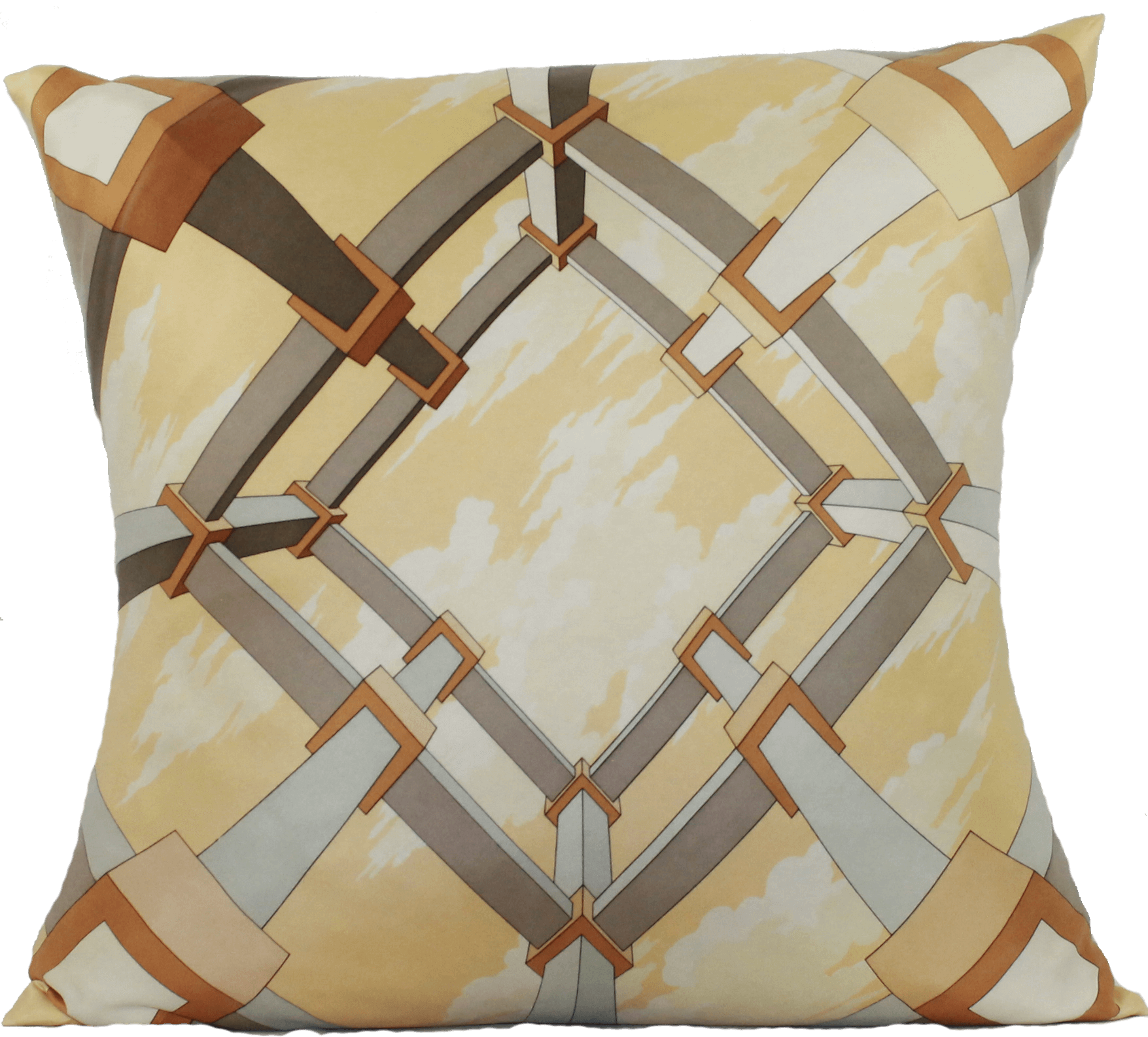 Perspectives Vintage Hermès Scarf Pillow Truville Designs