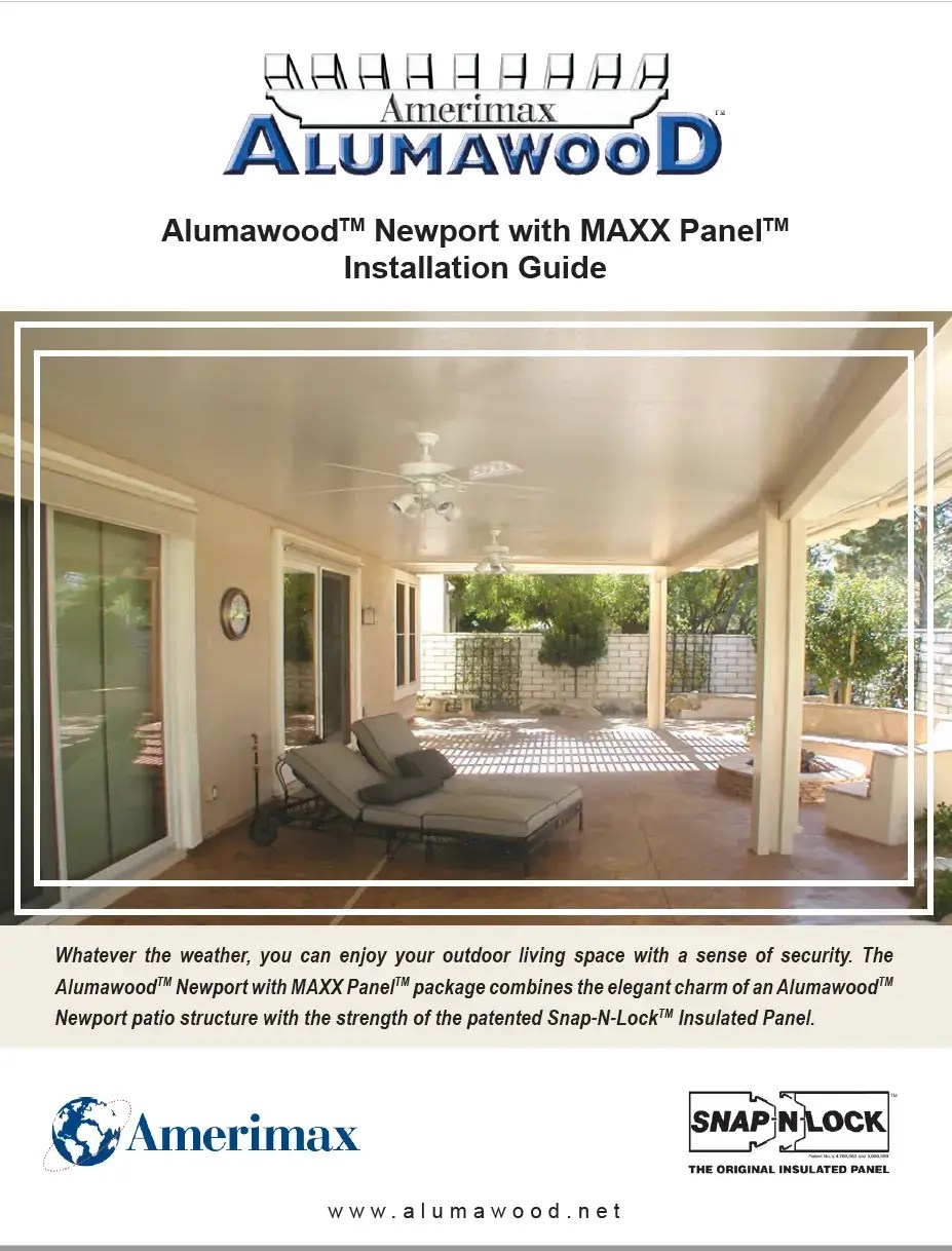 Installation Instructions DIY Aluminum Patio Covers, Alumawood DIY Kits