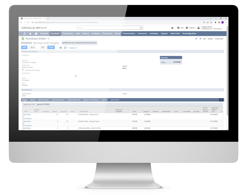 NetSuite Document Storage
