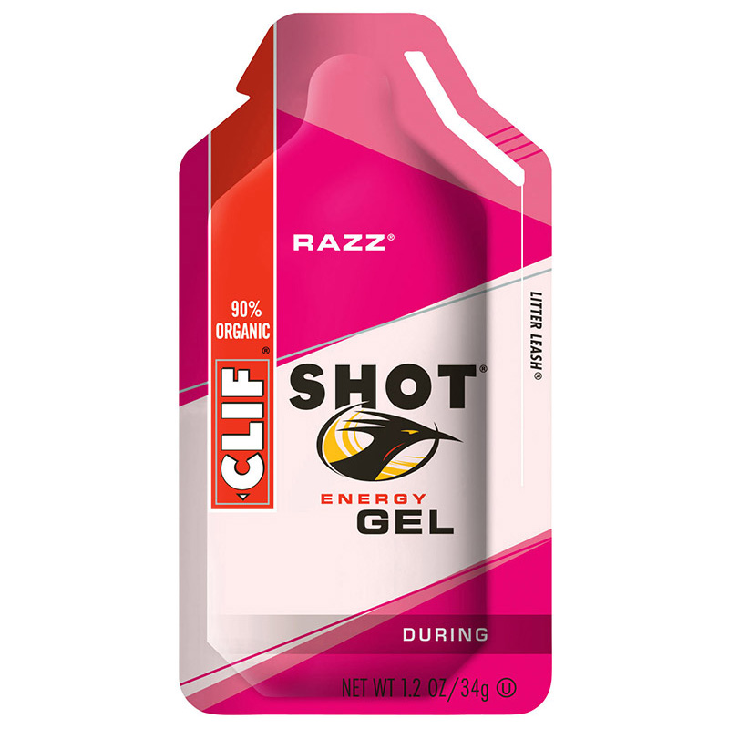 CLIF SHOT Energy Gel Razz (24pk/Box) Try Bike Shop
