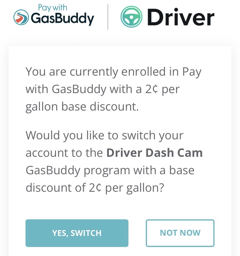 Linking your GasBuddy Account Driver Technologies
