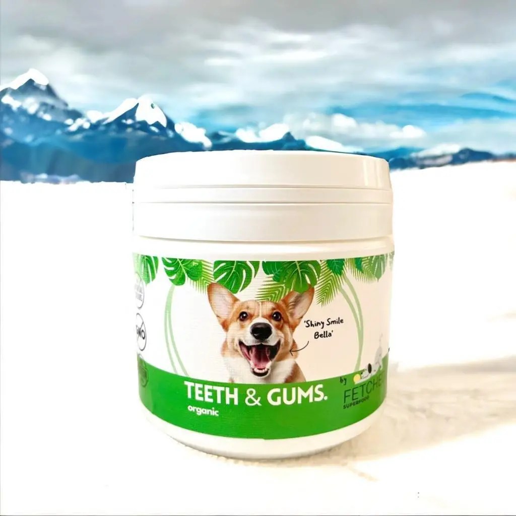 Organic Dental Powder for Dogs with Spirulina and Chlorella