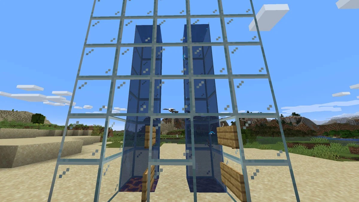 How to make a Water Elevator in Minecraft Kelp, Soul Sand, Magma