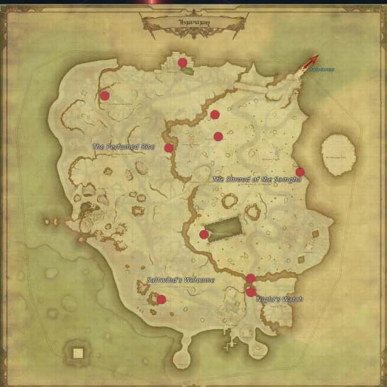 Endwalker Aether Currents Maps