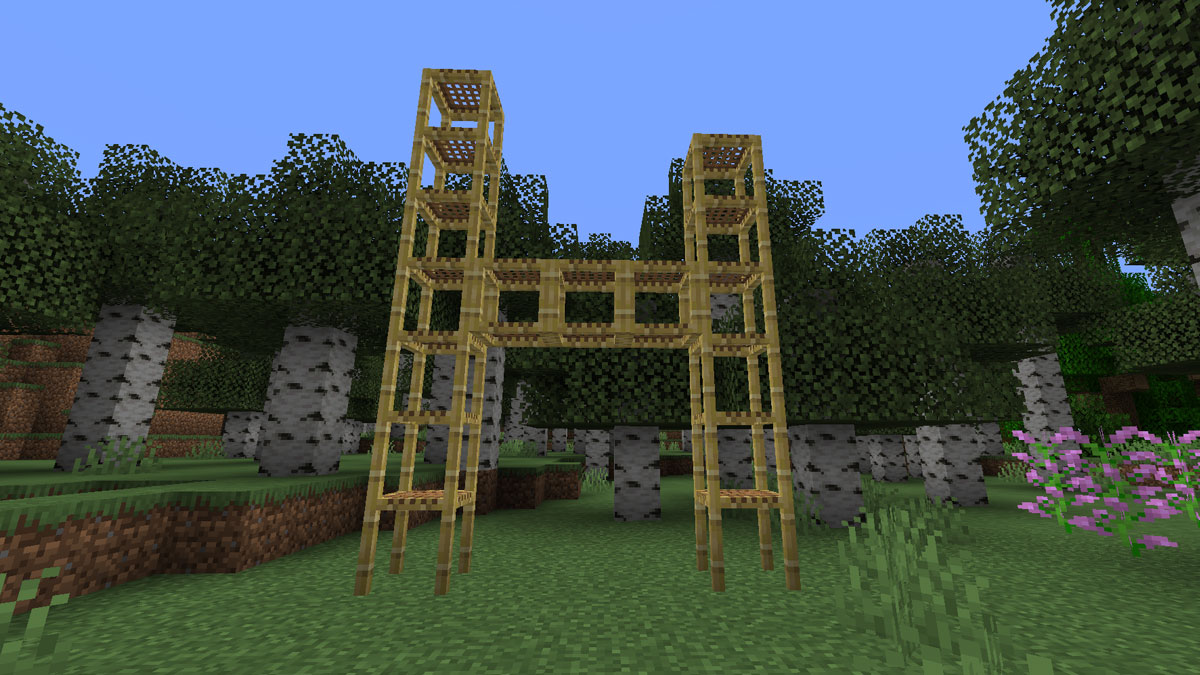 How to make scaffolding in Minecraft (1.18 Bedrock & Java) Try Hard