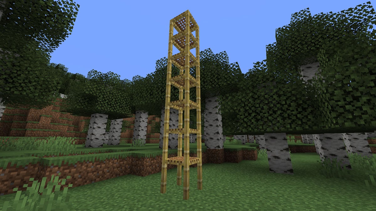 How to make scaffolding in Minecraft (1.18 Bedrock & Java) Try Hard