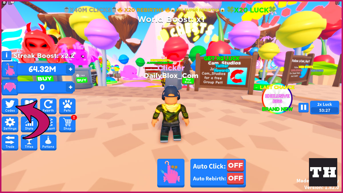 Candy Clicking Simulator Codes (October 2024) Free Boosts & Clicks