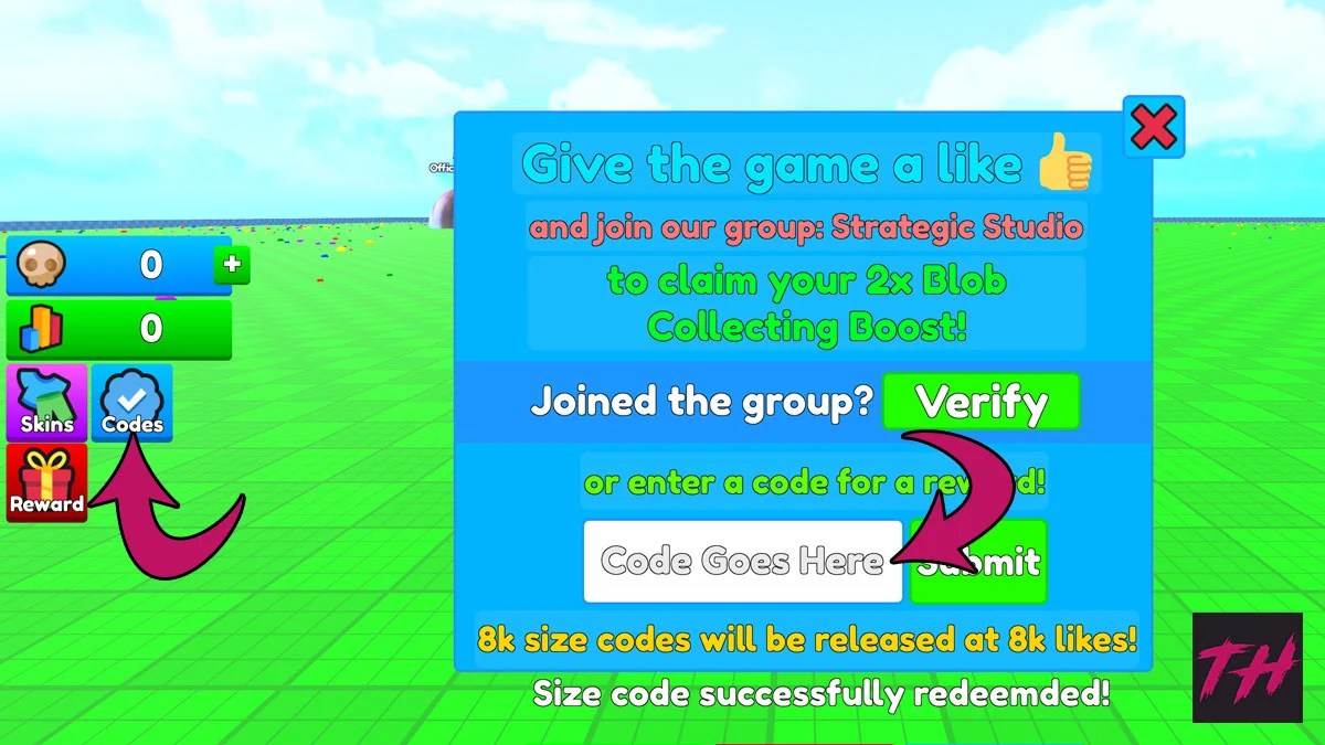 How To Redeem A Code In Eat Blobs Simulator