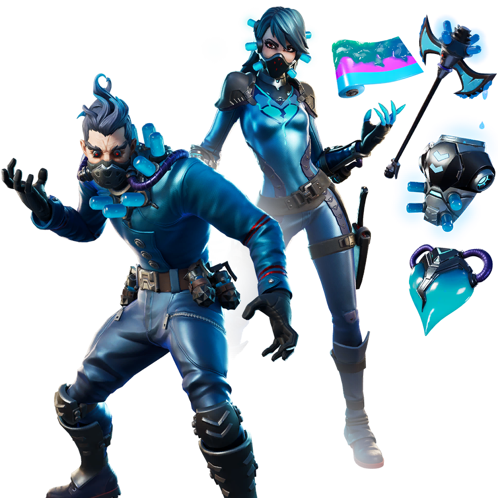 Fortnite Blue Crew Item Bundle PNG, Pictures, Images