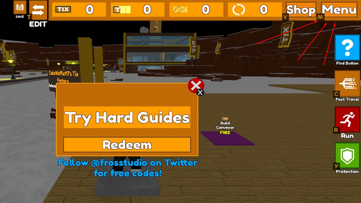 Experimentelle Tix FactoryCodes für Dezember 2023 Tix und mehr