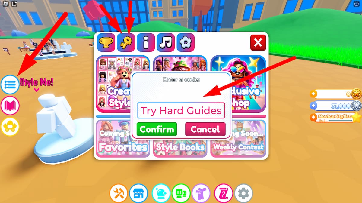 How To Redeem Codes In Style Stars Roblox