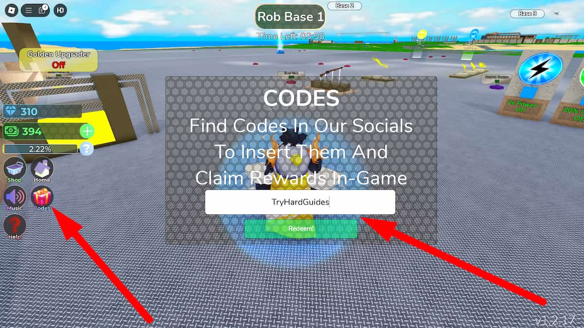 How To Redeem Codes In Nuke Tycoon Nuclear Roblox
