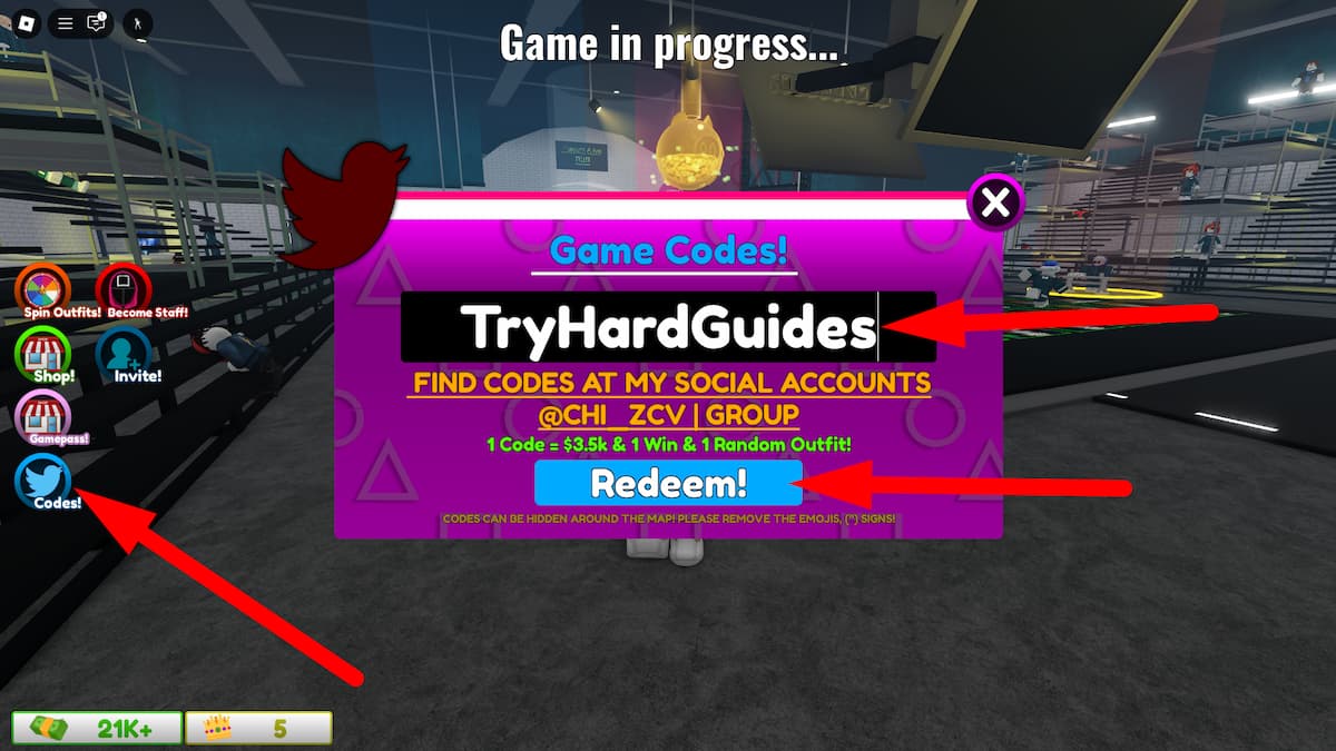 How To Redeem Codes In Squid Game O Roblox